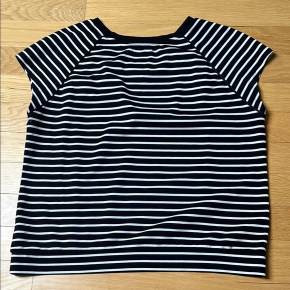 Peter Som Black and White Striped Top - Picture 5 of 7